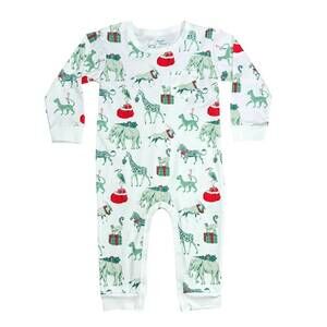 NEW HEYWARD HOUSE boy's long sleeve playtime romper in white